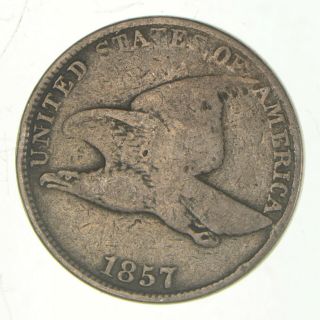 Crisp - 1857 - Flying Eagle United States Cent - Rare 973