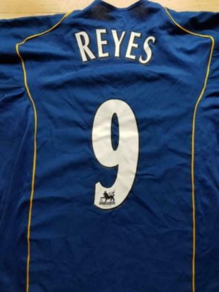 Jose Antonio Reyes Arsenal 2004/2005 Blue Away Shirt Size Medium Rare Retro