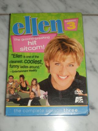 Ellen Show The Complete Season 3 Three (dvd 2006,  3 - Disc Set) Degeneres Rare Oop