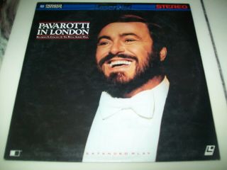 Pavarotti In London Laserdisc Ld Very Rare Luciano
