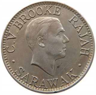 Sarawak 10 Cents 1920 Rare T77 139