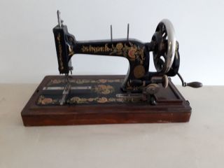 Rare 1909 Model Singer 48k Ottoman Hand Crank Sewing Machine V1276168