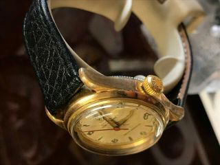 1931 TUDOR OYSTER CENTREGRAPH GOLD PLATED MENS VINTAGE WATCH RARE ROLEX 6