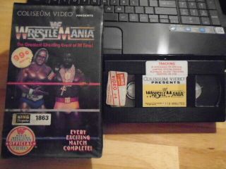 Rare Oop Wwf Wrestlemania 1 Vhs Video Wrestling 1985 Hulk Hogan Mr T Andre Giant