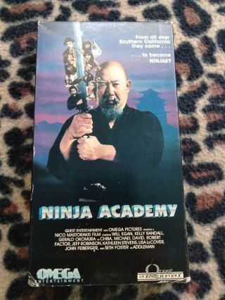 Ninja Academy Vhs,  Rare,  Comedy,  Martial Arts,  Cult