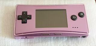 Nintendo Gameboy Micro Pearl Pink  Rare