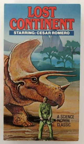 Lost Continent Rare & Oop Sci - Fi Movie Burbank Video Release Vhs