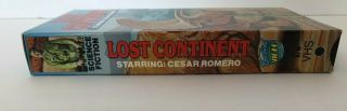 Lost Continent Rare & OOP Sci - Fi Movie Burbank Video Release VHS 2
