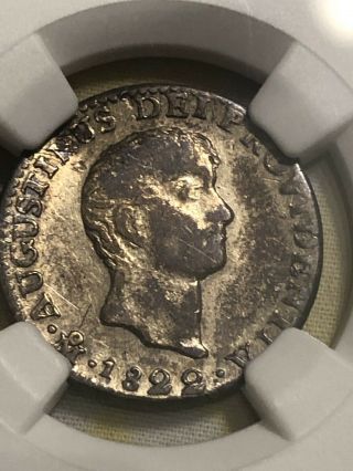Mexico Imperial Era Very Rare Real 1822 Xf Details Agust Iturbide