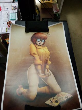 Scooby Doo Velma Dinkley Adult Only Poster 11.  5x16.  5 Rare Provocative