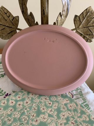 Wedgwood Miniature Mini Pink Jasperware Tea Tray for Tea Set Oval Rare 3
