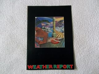Rare Weather Report - Mr Gone Tour,  Hammersmith Concert Programme 1978,  16 Pages