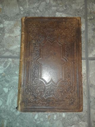 Rare 1861 Testament First Edition Leather Civil War Ny Amer Bible Society