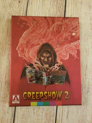 Creepshow 2 (blu - Ray,  2016) Oop W/ Very Rare Slipcover Slipbox.  Arrow Limited