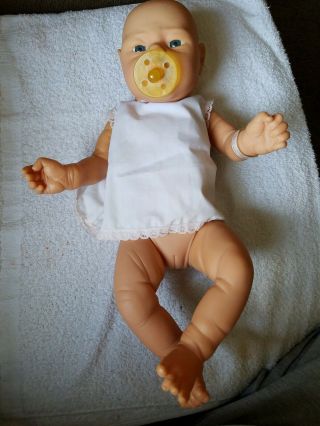 Rare Vintage 16” Soft Vinyl Anatomically Correct Aa Baby Girl Doll