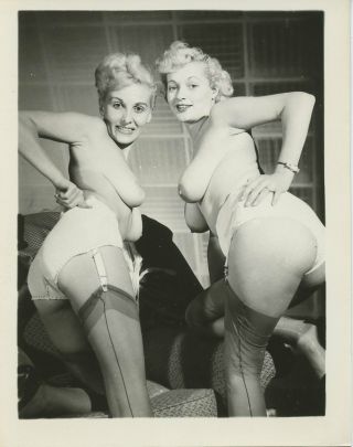 Rare Donna Busty Brown Vintage 4 X 5 Photograph