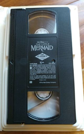 Rare The Little Mermaid black diamond (VHS,  1990) 5