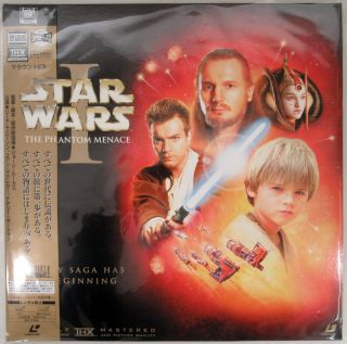 E213 Japan Laserdisc Star Wars Episode I Phantom Menace G.  Lucas With Card Rare ш