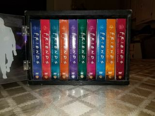 FRIENDS COMPLETE 40 DVD SERIES SEASONS 1 - 10 with Collectible Wood Case RARE 5
