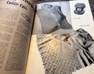 RARE VTG 1940s Baby Knitting Crochet Book WOOLIES FOR BABIES 1945 3