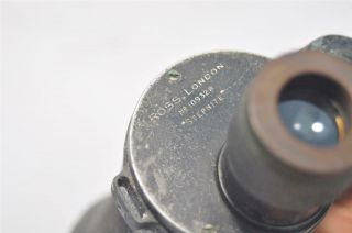 Early Rare Vintage Ross Stepnite 7x50 British Binocular c.  1936 London Military 4