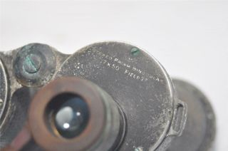 Early Rare Vintage Ross Stepnite 7x50 British Binocular c.  1936 London Military 5
