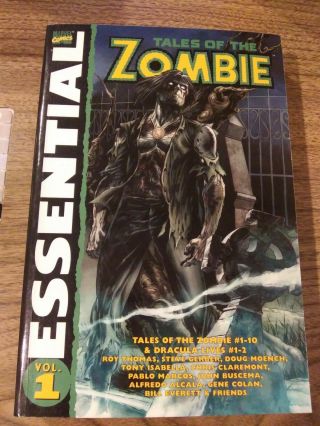 Marvel Essential Tales Of The Zombie Vol.  1 Oop Rare Alcala - Pablo Marcos Tpb