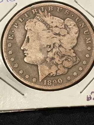 Rare - - 1890 Cc $1 Silver Morgan Dollar