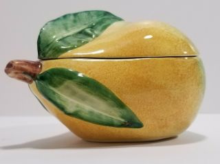 Rare Vintage Horchow Pear Shaped Candy Dish Made In Italy