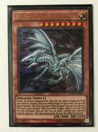 3x Blue - Eyes Alternative White Dragon MVP1 - EN046; Ultra Rare; Yu - Gi - Oh Card 3
