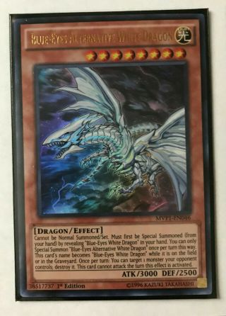 3x Blue - Eyes Alternative White Dragon MVP1 - EN046; Ultra Rare; Yu - Gi - Oh Card 4