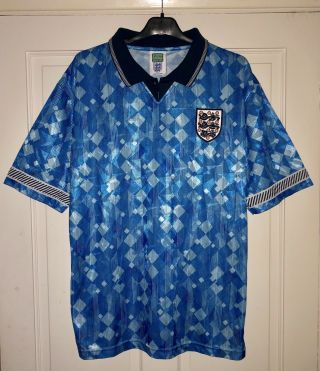 England Football Shirt Large Third 1990 Vintage Rare Italia90 World Cup Top
