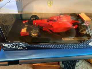 “rare” Hot Wheels 1/18 Scale Michael Schumacher Ferrari F2001 Black Nose Sept 11
