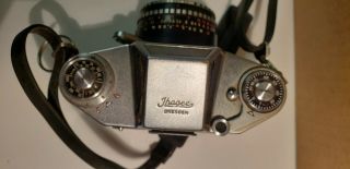 Vintage Exa Ihagee Dresden SLR Film Camera Rare Meyer Optik Gorlitz 2.  8/50 Lense 8
