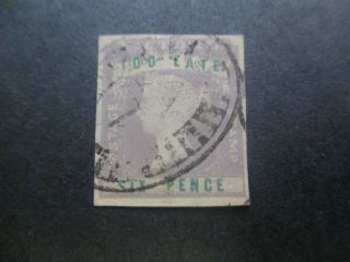 Victoria Stamps: Too Late Imperf - Seldom Seen - Rare (f326)