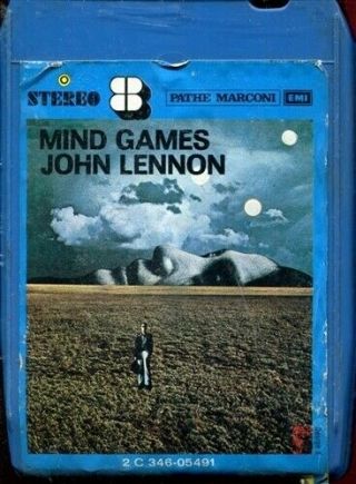 John Lennon Mind Games Rare French 8 Track Cartridge