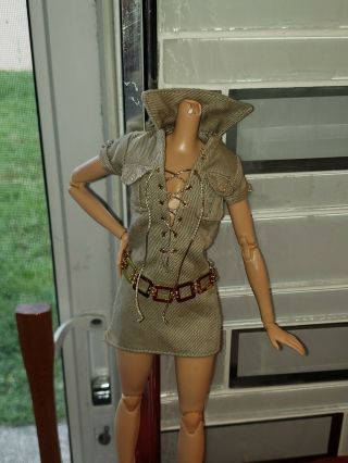 Christian Louboutin Barbie Doll Safari Fashion A Belt Gold Label Rare
