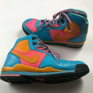 Rare Nike Air Baltoro Hiking Acg Boots Blue Orange 311093 - 481 Men 