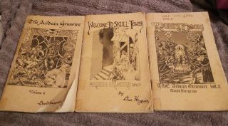Arduin Grimoire Volume 1 2 3 David Hargrave 1977 - 8 Rare Htf Runes Doom Skull