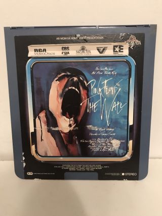 Rare Vintage Ced Video Disc Mgm Pink Floyd " The Wall "