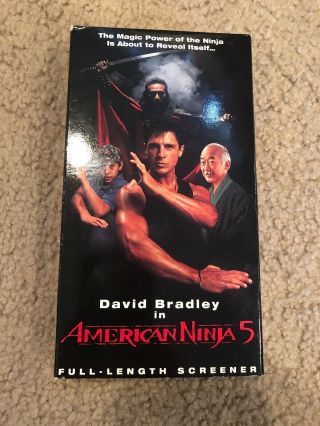 American Ninja 5 (1992) Full - Length Vhs Cassette Tape Rare Oop