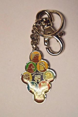 Colorful Bsa Boy Scouts Leader Wood Badge Key Chain Clip Highest Level Rare