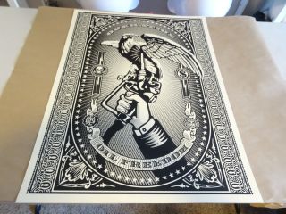 2008 OBEY SHEPARD FAIREY Operation Oil Freedom RARE PRINT STREET PASTER POSTER 1 2