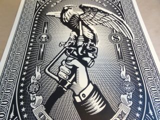 2008 OBEY SHEPARD FAIREY Operation Oil Freedom RARE PRINT STREET PASTER POSTER 1 5