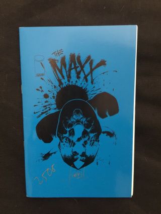 Very Rare Maxx Ashcan Blue Variant 2500/4000 Signed By Sam Keith Nm