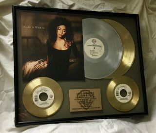 Karyn White 1988 " Self Titled " Gold & Platinum Record Award - Riaa - Rare
