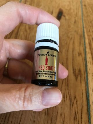 Rare Red Shot 5ml Young Living Essential Oil Open But Full