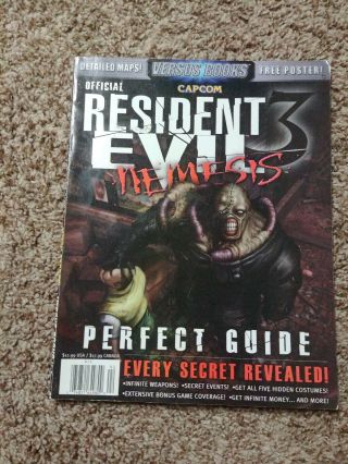 Resident Evil 3: Nemesis Rare Official Perfect Strategy Guide By Versus Ps1