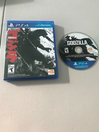Godzilla Rare Ps4 Sony Playstation 4 Game With Case