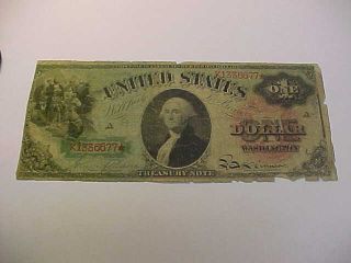 Rare 1869 $1 One Dollar United States Treasury Rainbow Note Attractive Note
